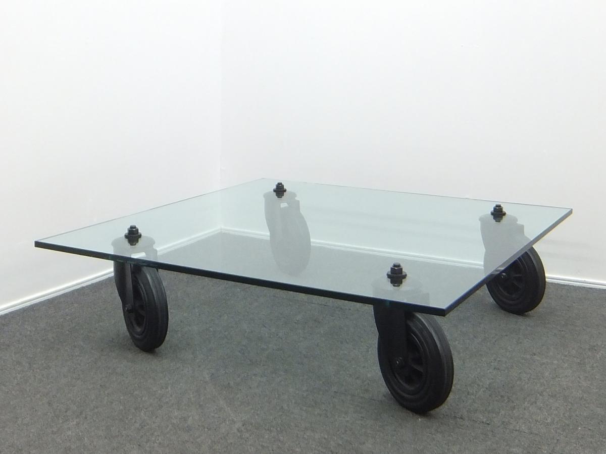 Cassina ixc カッシーナ イクスシー CON RUOTE コンルオーテ ガラス 